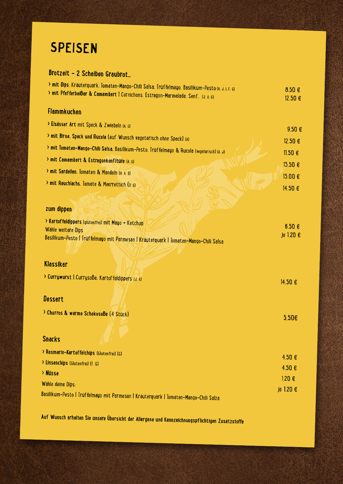 Leckere Speisen und feine Getränke